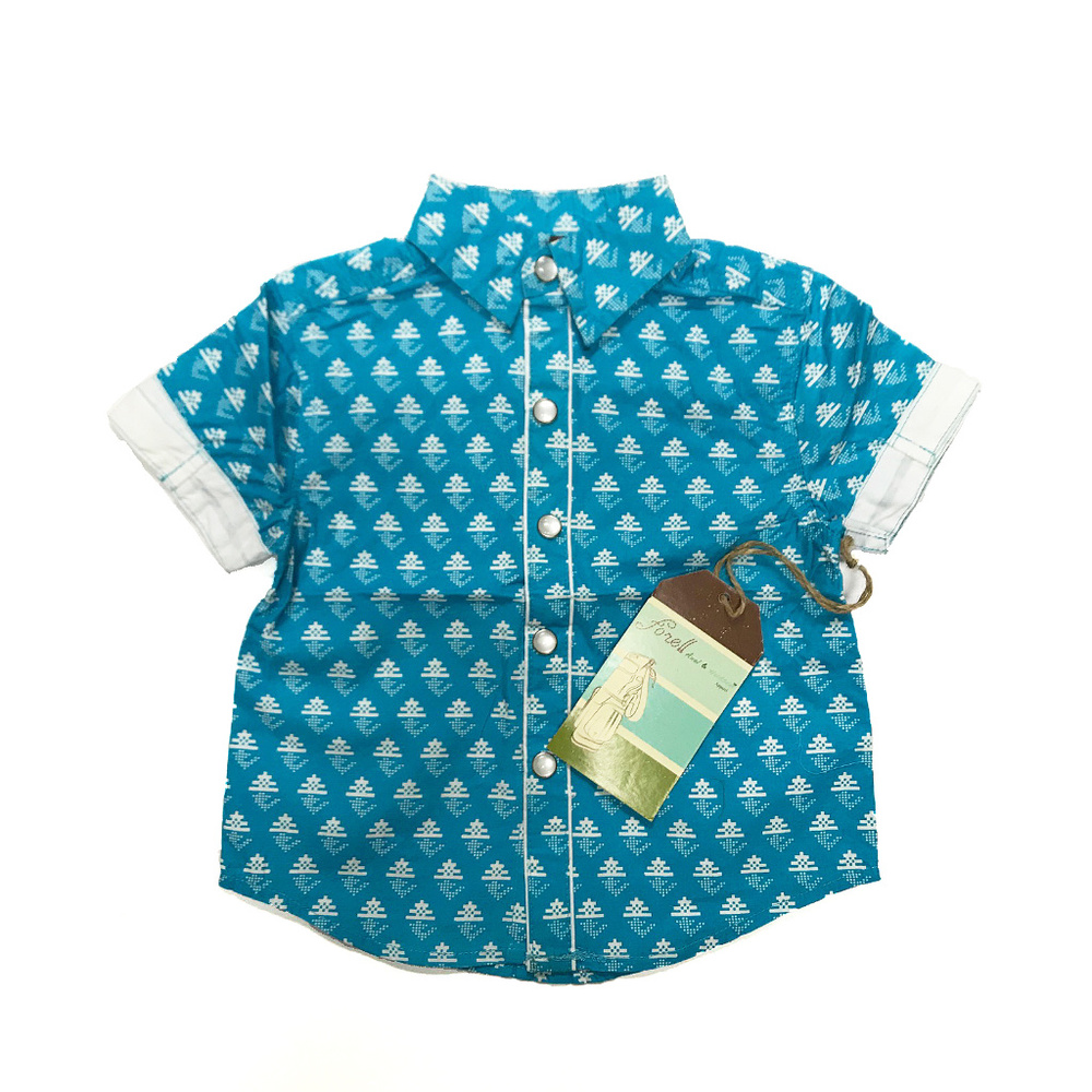 Fore Axel & hudson - Anchor Print Bowling Shirt